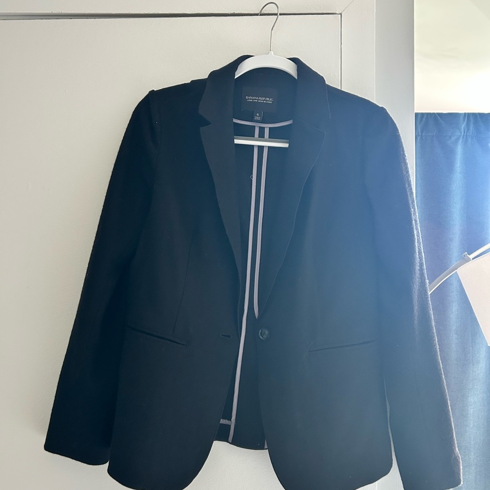 Black Wool Blazer